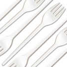 Forks Plastic White